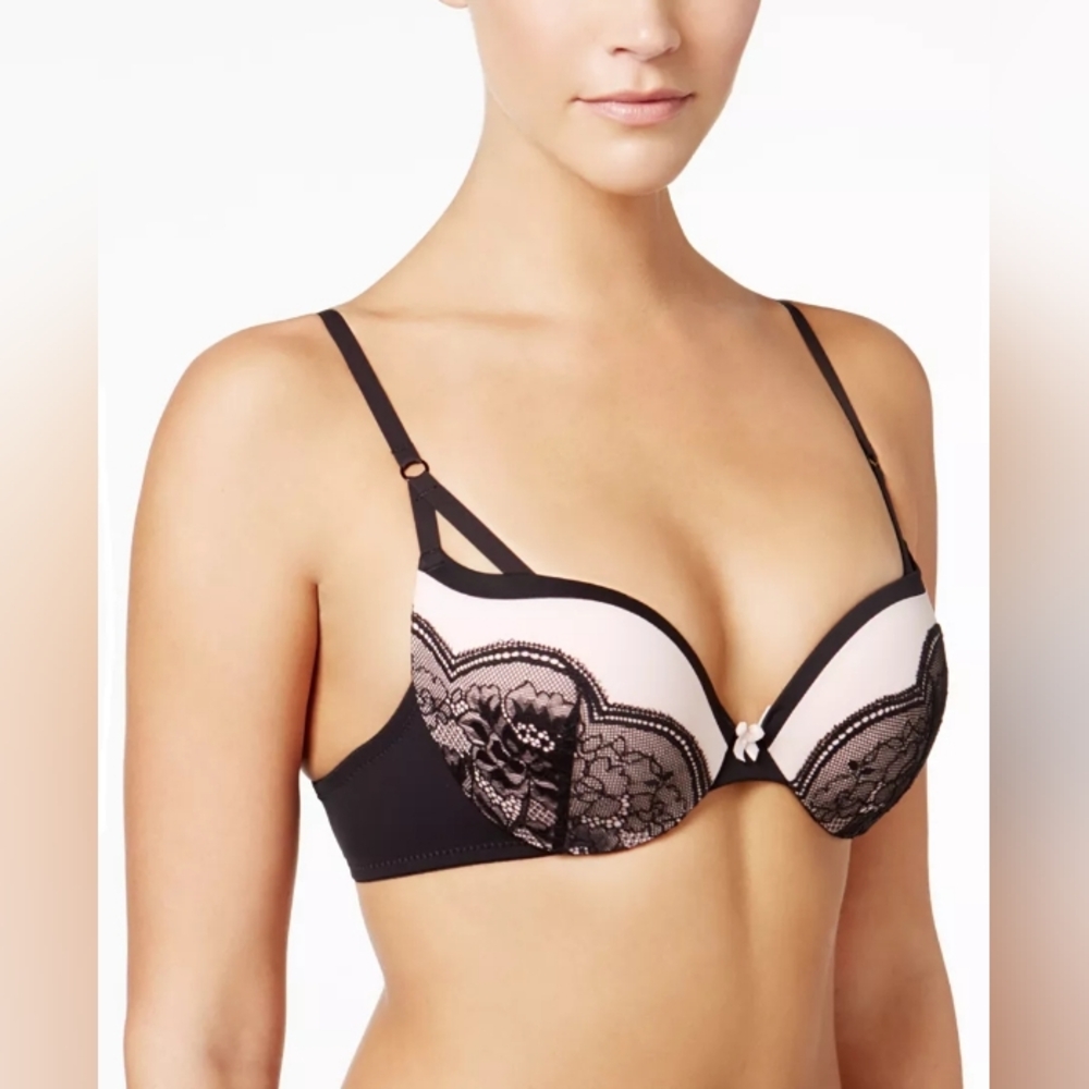 Love the Lift Push Up & In Lace Plunge Underwire Bra 36 D excellent condition